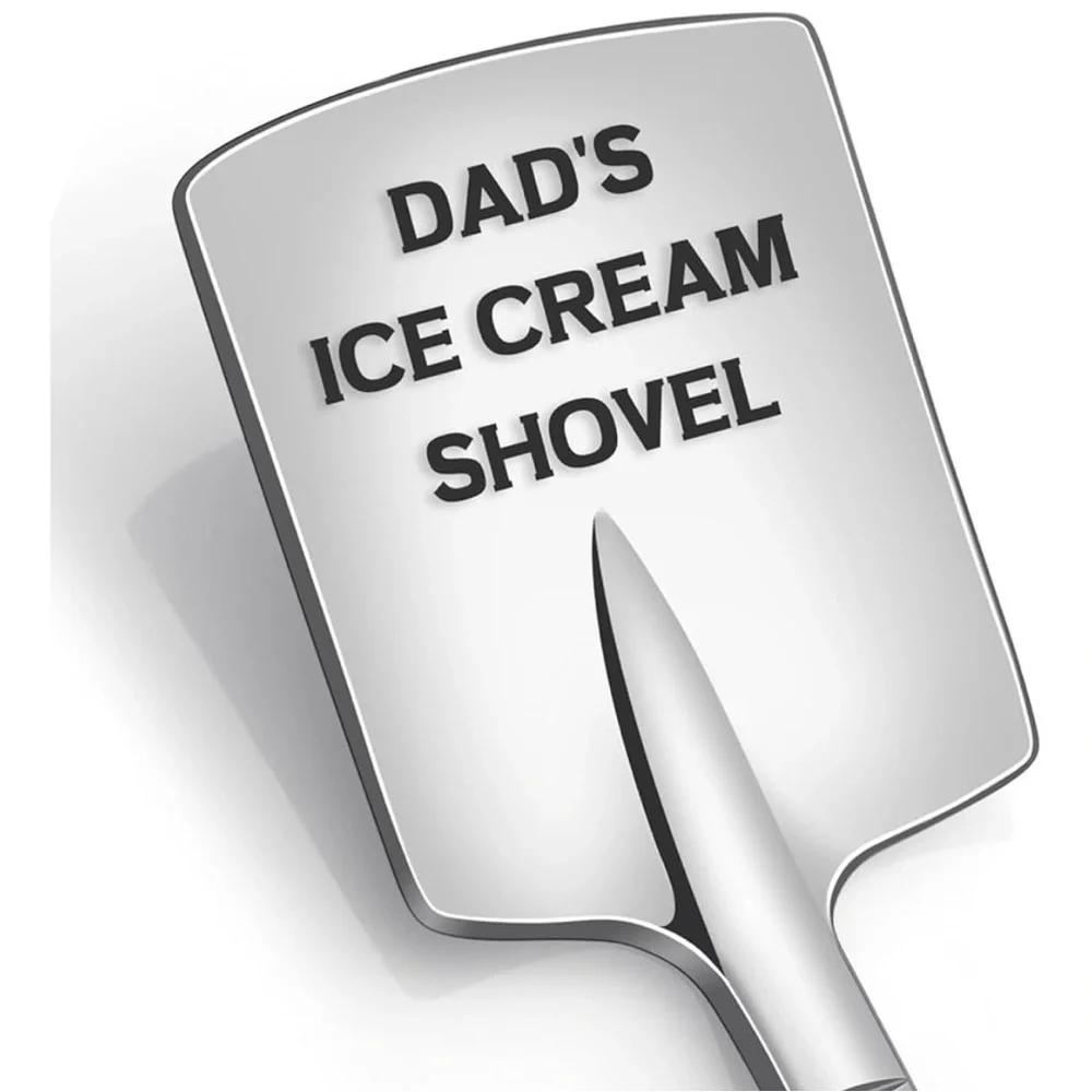 Lot of 11 Dad's Ice Cream Shovel - Silver set of 4 ice cream spoons 6 pieces .